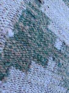 Luxury Handmade Eco-Friendly <b>Green</b> Geometric Hemp Modern Hallway <b>Runner</b> Rug | Premium Natural Washable & Custom Size - Product Image 4