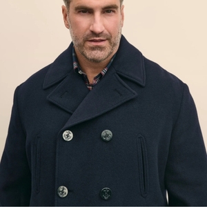 2026 new style <b>Men's</b> Customizable Single & <b>double</b>-<b>Breasted</b> button Winter Long Slim Fit Tweed <b>Coat</b> Wholesale Cheap - Product Image 4