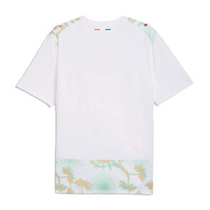Unisex White Short Sleeve <b>T</b>-<b>Shirt</b> Full Print Floral Pattern Crew Neck Regular Fit Summer Breathable <b>Polyester</b> Top - Product Image 2