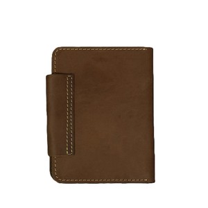 Brown Leather Genuine <b>Passport</b> <b>Holder</b> Cover with Snap Button Closure Dual Slots Multi Card Travel Documents Wallet Organizer - Product Image 6
