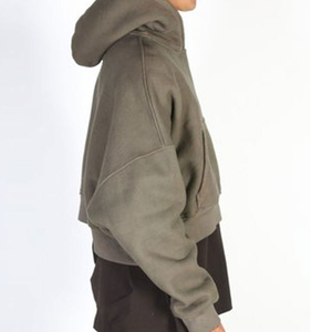 Hoodie Minimaliste Oversize en Coton Molletonné 350 GSM, Pull Uni Personnalisable avec Logo, Unisexe, Luxe, Grammage Lourd pour Homme - Product Image 6