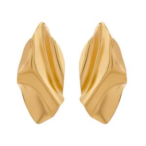 ต่างหูมุกห้อยประดับทอง 18K สไตล์วินเทจสำหรับผู้หญิง - Product Image 3