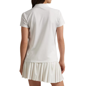 Polo Casual de Mujer de Alta Calidad, Mezcla de Algodón Premium, Blanco, Verano, Proveedor al por Mayor OEM ODM - Product Image 2