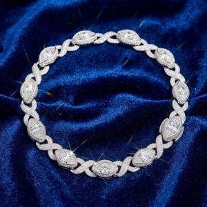 Export Quality Custom <b>Iced</b> <b>Out</b> Gold and Silver Diamond Cuban <b>Chain</b> for Street Style Party and Engagement Available for Sale - Product Image 2