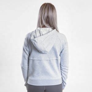 Women's Hooded Zipper <b>Sweatshirts</b> with Custom Printed Logo Jersey Fabric for Winter Season Front Logo Placement - Product Image 2