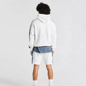 Conjunto de Sudadera con Capucha y Pantalones Cortos para Hombre, Diseño Personalizado, Ligero y Transpirable, Conjunto de Dos Piezas - Product Image 6