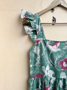 Vestido Maxi de Algodón sin Mangas Estilo Bohemio para Mujer, Estampado Floral, Ropa de Playa de Verano, Corte Holgado Informal, Vestido Bohemio Ligero Hecho a Mano - Product Image 2