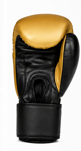 Gants de boxe noirs en PU, légers, pour l'entraînement et le combat, avec fermeture Velcro au poignet, pour MMA, salle de sport, adulte - Product Image 2