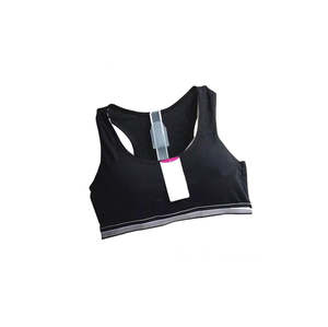 Women's Short Strappy Bandage Halter Tops Solid Knitted Backless Sexy Bra with Front Logo Custom - Product Image 6