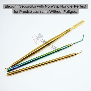 Ergonomic <b>Lash</b> <b>Separator</b> Tool Stainless Steel Double Ended Eyelash Isolator for <b>Lash</b> Extension Lift and Perm Applications - Product Image 4