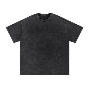 เสื้อยืดครอปท็อปวินเทจ 240 แกรม ทรงโอเวอร์ไซส์ ผ้าคอตตอนฟอกสีแบบแอซิด  ไม่มีลาย  สำหรับผู้หญิง - Product Image 4