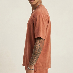 Hot Selling Oversize Fit Casual Wear Heavyweight Short Sleeve Tee <b>Tshirt</b> for <b>Men</b> Drop Shoulder O-<b>Neck</b> Summer Wear T-Shirt - Product Image 2