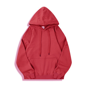 เสื้อฮู้ดผู้ชายไซส์ใหญ่ สีดำ ผ้าฝ้าย ทรงปกติ สีพื้น สวมใส่สบาย มีกระเป๋าหน้า เหมาะสำหรับใส่ในฤดูใบไม้ร่วง - Product Image 1