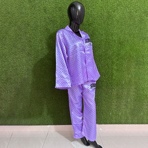 Camisón Sexy para Mujer, Talla Grande, Bordado, de Alta Calidad, Color Sólido, Conjunto de Dormir de 2 Piezas - Product Image 3