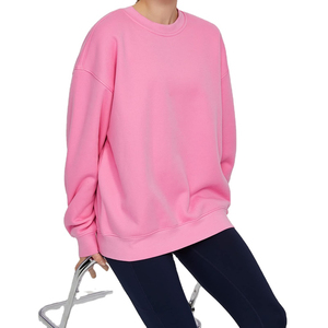 Ropa de Mujer Otoño e Invierno, Sudadera Casual de Color Sólido con Abertura Lateral, Tops de Manga Larga, Sudadera con Capucha para Mujer, Venta al por Mayor - Product Image 5