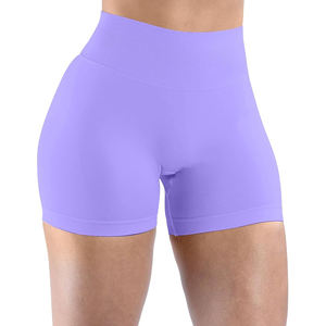 Shorts de yoga taille haute pour femme, imprimé animal, froncé aux fesses, sans couture, imprimé sauvage, pour la gym et la mode - Product Image 2
