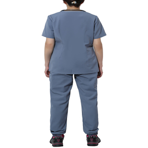 Vente en gros ODM – Ensembles d'uniformes infirmiers unisexes en tissu tissé Spandex/Coton – Tenues de travail hospitalières pour le personnel médical - Product Image 5
