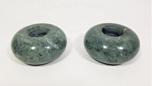 Bougeoir en marbre de forme ronde, design créatif, porte-bougie polyvalent de haute qualité, décoration de comptoir, stand de bougies - Product Image 4