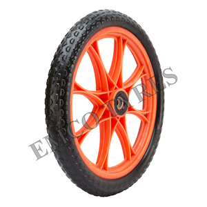Neumático de Bicicleta de Montaña Kobby de 16 Pulgadas, sin Cámara, con Borde Rojo Antideslizante - Product Image 3