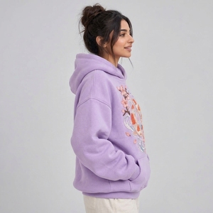 Modern <b>women</b> embroidery <b>hoodie</b> offering <b>soft</b> texture cozy warmth elegant embroidery and flexible comfort for everyday - Product Image 2