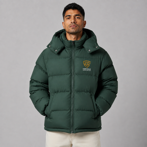 Veste matelassée oversize pour homme de haute qualité, logo personnalisé, chaude, légère, streetwear d'hiver, vente en gros - Product Image 1