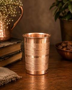 Vintage Copper Tumblers with Polished Finish Portable for Restaurants Bars Home <b>Camping</b> & Outdoor Use - Product Image 1