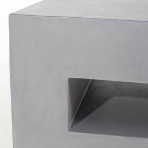 Table basse en microbêton gris Vandana Zenova Arista pour salon moderne et décoration contemporaine - Product Image 3