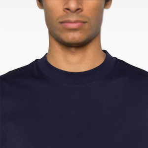 Camiseta Personalizada para Hombre, 100% Algodón, Manga Larga, Cuello Redondo, Suave, Transpirable, Diseño a Cuadros, Logotipo Impreso, OEM ODM - Product Image 4