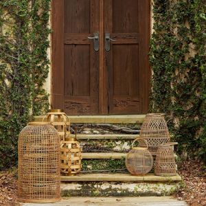 Lámpara Colgante Decorativa de Ratán Ecológico de Vietnam, Pantalla para Lámpara de Techo, Ideal para Decoración de Resorts, Cafés y Bodas - Product Image 5