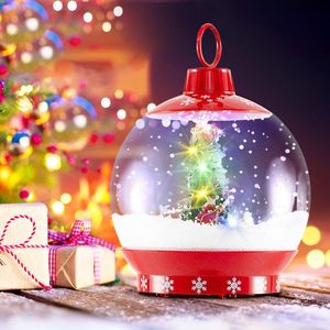 Poste de farola navideña musical festiva de 68 pulgadas con farol de globo de nieve Producto de luces navideñas - Product Image 3