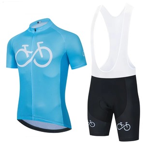 <b>Men</b> Cycling Jersey Set <b>Short</b> Sleeve Breathable Bike Shirt Quick Dry Padded <b>Shorts</b> Summer <b>MTB</b> Road Bicycle Riding Suit Uniform - Product Image 6
