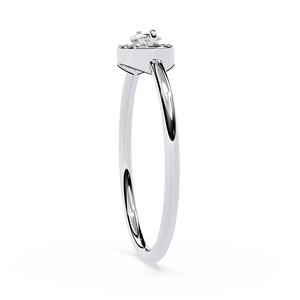 Anillo de compromiso, aniversario o boda de oro de 10k, 14k o 18k para mujer, con diseño clásico en forma de marquesa y diamante talla marquesa. - Product Image 6