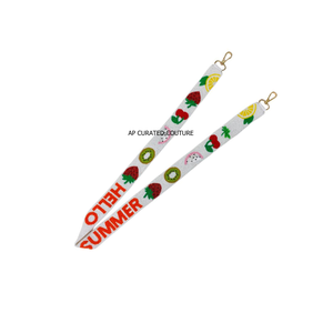 Luxury Handmade Trendy Beaded Lightweight Durable High Quality Eco-Friendly Gameday Strap Gold Clasp Strong Custom College <b>Bag</b> - Product Image 6