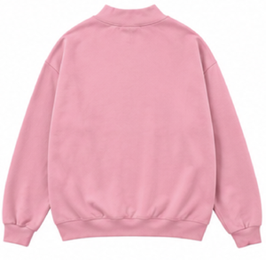 Women Modern Oversized Lined Autumn Knitted Mockneck Casual Winter <b>Top</b> Relaxed Fit Long Breathable Front Soft Sweatshirts - Product Image 3