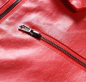 Nouvelle veste en cuir décontractée pour homme, fermeture éclair, style motard avec poches, nouveau design - Product Image 6