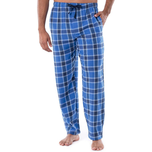 Pantalon de pyjama décontracté moderne pour homme en tissu de toile doux et respirant, à taille élastique non tissée - Product Image 1