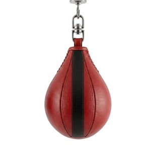Balón de Boxeo de Cuero Rojo Premium, de Rebote Rápido, Colgante, para Entrenamiento de Habilidades Atléticas - Product Image 2