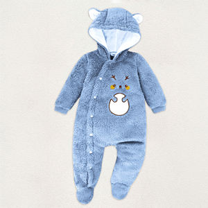 Body de bebé ALB25 Dokma con pies, estilo de dibujos animados, unisex, de punto polar, manga corta, con un solo botón, para todas las estaciones - Product Image 1