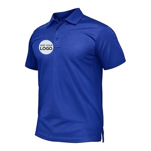 Chemises tactiques à manches courtes Performance, chemises de golf en jersey piqué, polos pour hommes, séchage rapide - Product Image 3