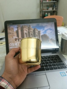 Bocaux à bougies vides de luxe, finition brillante, faits à la main, écologiques, avec couvercles métalliques gravés du logo personnalisé pour la décoration intérieure - Product Image 5