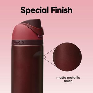 Borraccia Sportiva FreeSip in Acciaio Inox Isolato Senza BPA con Cannuccia per Viaggi - Product Image 1