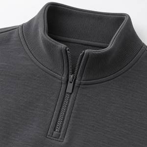 Sudadera de Forro Polar con Cierre de Cremallera al por Mayor para Hombre, con Logotipo Personalizado, Informal, para Invierno - Product Image 5