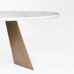 ชุดโต๊ะรับประทานอาหารหรูหราทันสมัย Zehan รุ่น Moon Shape ฐานโลหะ - Product Image 5