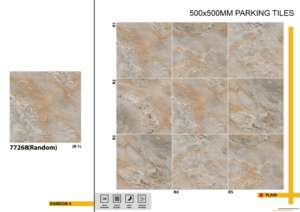 กระเบื้องปูพื้นกลางแจ้งทนทานต่อสภาพอากาศ ขนาด 500x500 มม. ออกแบบมาเพื่อทนต่อความชื้น ความร้อน และแรงกระแทกในการติดตั้งภายนอกอาคาร - Product Image 2