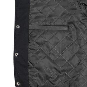 Fabricant OEM, veste en cuir à manches longues vintage, veste de style universitaire personnalisée, broderie en chenille de haute qualité, veste universitaire pour hommes - Product Image 5