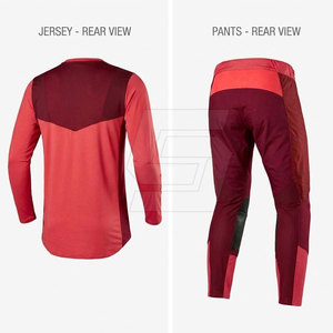 Combinaison de moto tout-terrain personnalisée, ensemble maillot et pantalon de motocross, équipement de course respirant en polyester/nylon pour toutes les saisons - Product Image 2