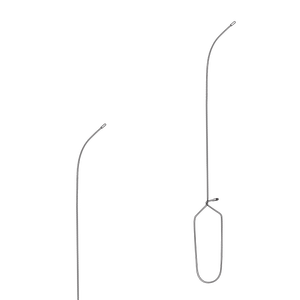 Introducteur de cathéter à embout bombé, manche incurvé en acier inoxydable, manuel, réutilisable, certifié CE, 2 mm x 410 mm, ensemble d'instruments - Product Image 1