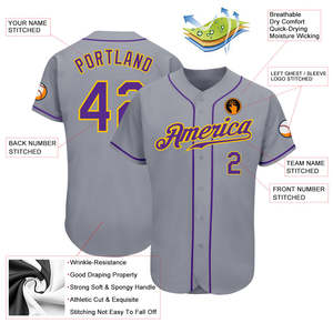 Sublimation Custom Baseball Jersey OEM Personalized 100% Polyester Casual Button Front Team Name Number Sports Shirt Apparel - Product Image 3