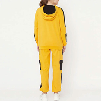 Conjunto Deportivo de Dos Piezas para Mujer, Estilo Casual, Algodón, Felpa Técnica, Estampado, Diseño Desgastado, Personalizado 2025