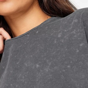 T-shirt délavé à l'acide pour femme, lavable, faible MOQ, meilleure qualité, matière supérieure, tendance, meilleur t-shirt délavé à l'acide pour femme - Product Image 6